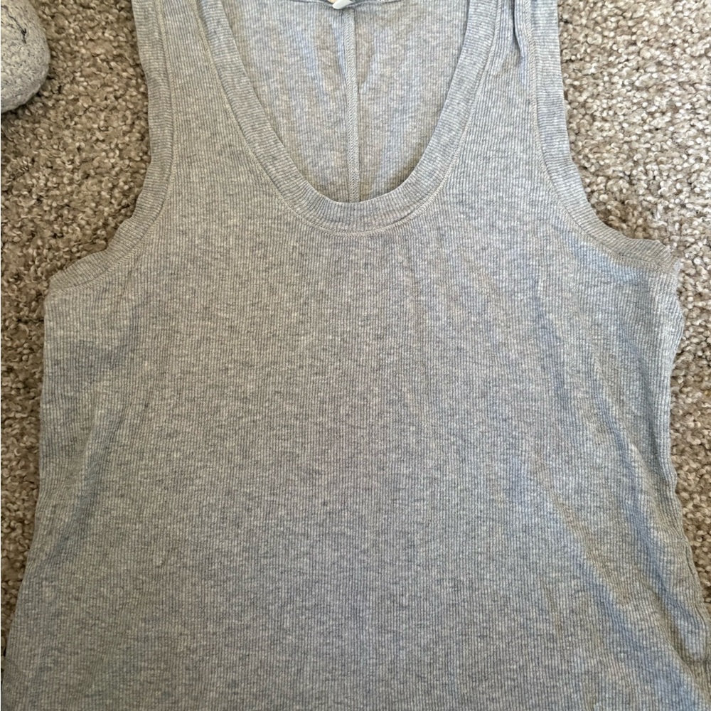Z Supply Light Gray Ribbed Top